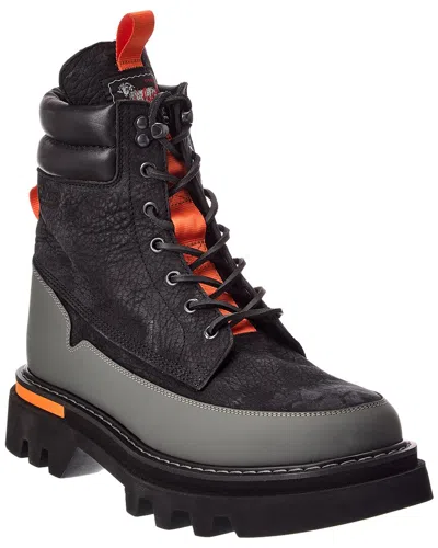 Todd Snyder X Woolrich Leather Boot In Black