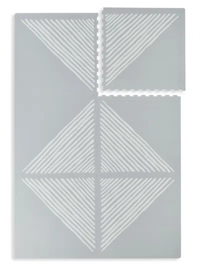 Toddlekind Kid's Geometric Print Eva Accent Playmat In Gray