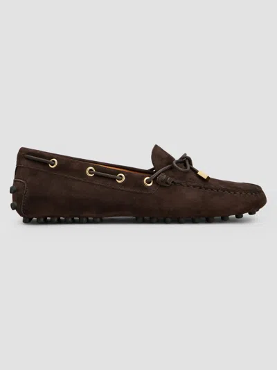 Tod's Women's Grommet Suede Driving Loafers