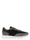Tod's Suede-panel Ribbed Sneakers In Multicolor