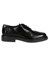 Tod's Lace-ups Leather Oxford Black In Mosto