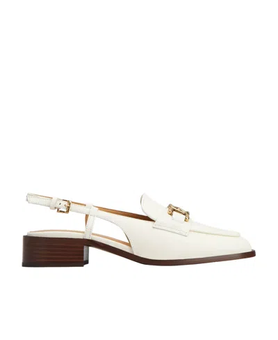 TOD'S TOD'S ALMOND TOE SLINGBACK LOAFERS