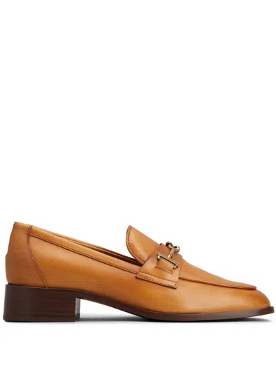 Tod's 35mm Leather Loafers In Brown