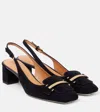 Tod's Leather Slingback Pumps In Black