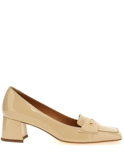 Tod's Thick Heels In Beige