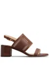 Tod's Heeled Sandals In S202 Mogano