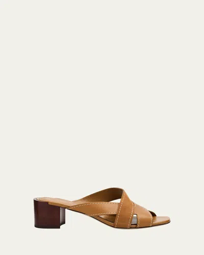 Tod's Women's 55mm Leather Block Heel Sandals In Multi