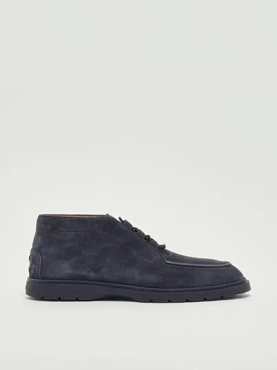 Tod's 59k Elastico Slip-on Ibrido Laced Shoe In Blue