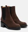 Tod's 60 Suede Chelsea Boots In Brown