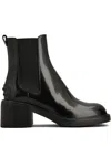 Tod's 60mm Leather Chelsea Boots In Black