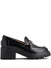 Tod's Leather Moccasin With Carrarmato Bottom In Black