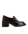 Tod's 60mm Leather Loafers In Burgundy
