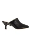 Tod's Women Leather Sabot In Black