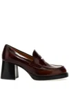 Tod's Leather Loafers Pumps In Brown