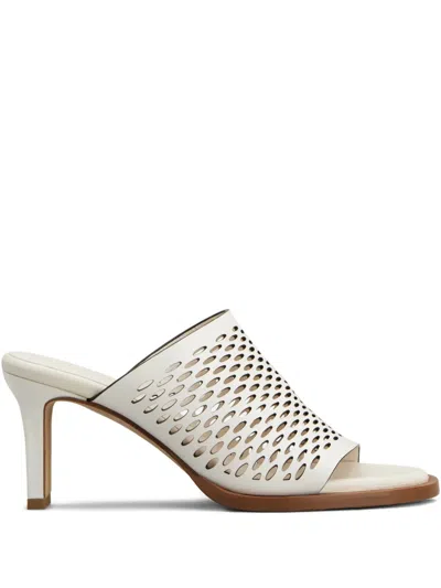 Tod's 75mm Cut-out Heeled Sandals In White