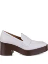 Tod's 75mm Leather Loafers In White