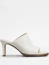 Tod's Mules In Leather In White