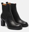 Tod's 80 Leather Chelsea Boots In Black