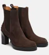Tod's Suede Boots In Brown