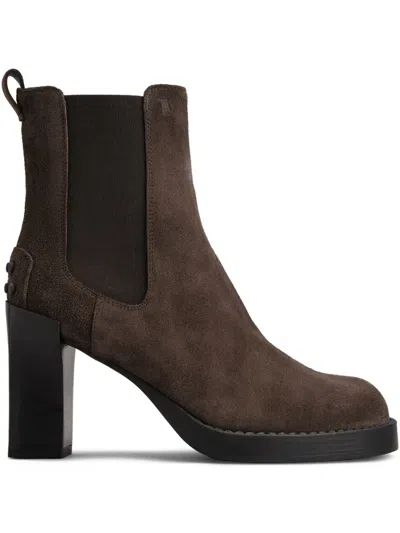Tod's 80mm Suede Chelsea Boots