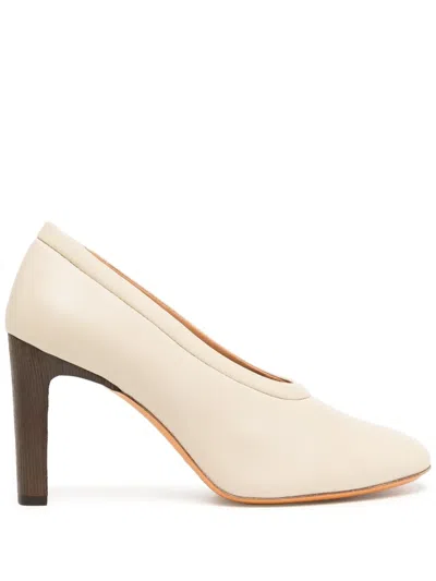 Tod's 90mm Leather Pumps In Neutrals