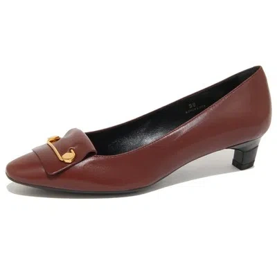 Pre-owned Tod's 9179n Decollete  Marrone Scarpe Donna Shoes Women