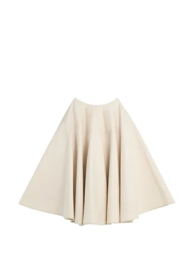Tod's A-line Panelled Midi Skirt In Gray