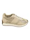 Tod's Active 26l Laser Hole Sneakers In Stucco