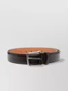 Tod's Adjustable Smooth Leather Belt In Black