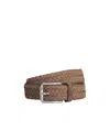 Tod's Adjustable Woven Belt In Brown