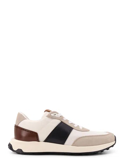 TOD'S LEATHER AND TECHNICAL FABRIC SNEAKERS
