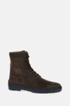 Tod's Brown Suede Ankle Boots In Brown