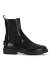 Tod's 20mm Brushed Leather Ankle Boots