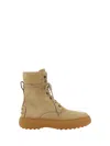 Tod's Ankle Boots W09j0 Suede In Neutrals