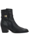 Tod's T65 Ankle Belt Shoes In Black