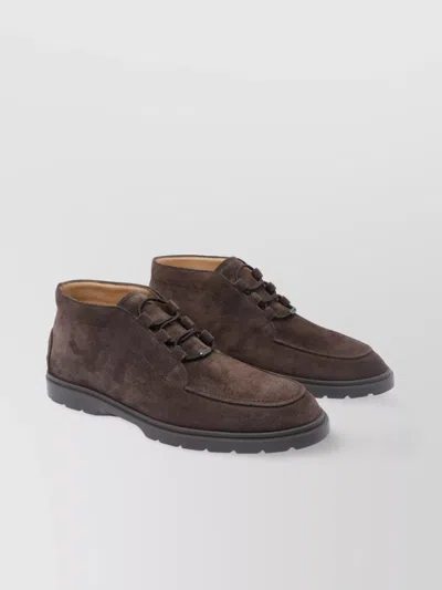 Tod's Ankle Lace-up Suede Desert Boots