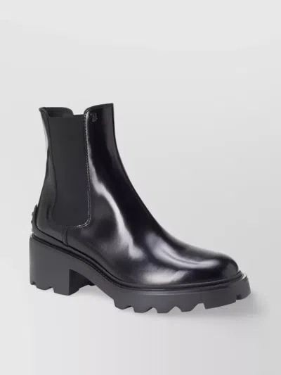 Tod's Ankle-length Block-heel Chelsea Boots In Black