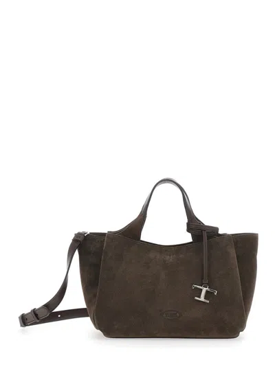 Tod's Apa 2 Manici Mini Trac Pelle T Pend In Brown