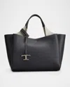 Tod's Apa 2 Mini Leather Top-handle Bag In Galassia