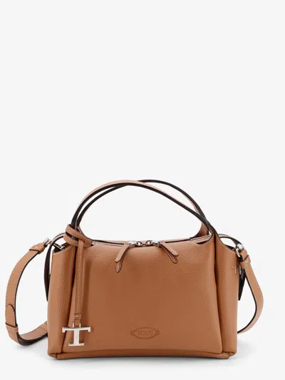 Tod's Apa Leather Crossbody In Brown