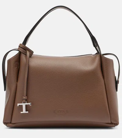 Tod's Apa Medium Leather Tote Bag In Brown