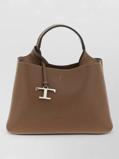 Tod's Apa Micro Bag Adjustable Strap Top Handle In Brown