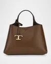 Tod's Apa Micro Leather Top-handle Bag In Cocoa