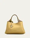 Tod's Apa Micro Leather Top-handle Bag In Flan Corda
