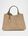 Tod's Apa Micro Suede Top-handle Bag In Trekking
