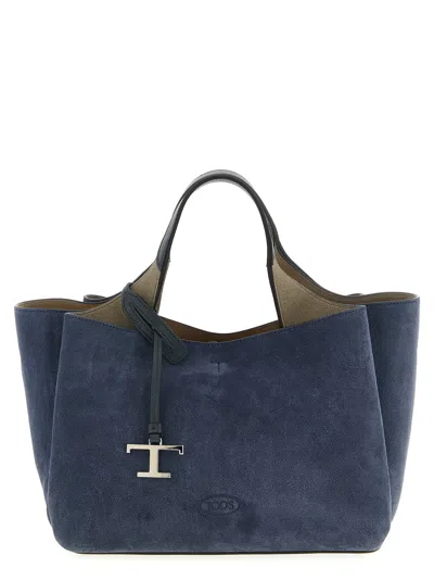 TOD'S APA MINI HAND BAGS BLUE