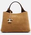Tod's Apa Mini Suede Tote Bag In Brown
