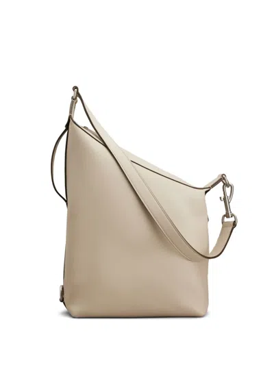 Tod's Asymmetrical Leather Shoulder Bag In Neutral