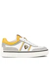 Tod's Automobili Lamborghini Logo-debossed Low-top Sneakers In White