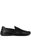 Tod's Automobili Lamborghini Slip-on Leather Driving Shoes In Black